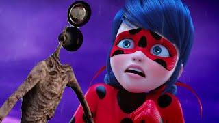 Miraculous Ladybug Season 4 - Siren Head Huggy Wuggy and Squid Game