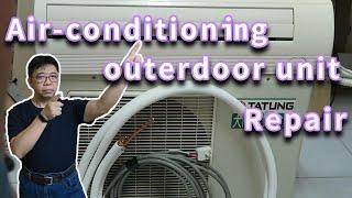 How to reapir Air-conditioning outdoor unit  circuit board repair step by step