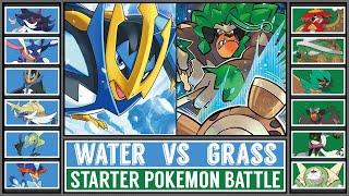 Starter Pokémon Battle WATER vs GRASS Pokémon Scarlet & Violet