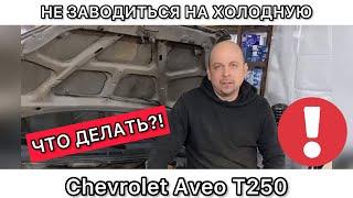 Не заводится Шевроле Авео Т250 на холодную. Причины? Что делать? Как решить проблему?