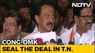 Day After Rivals Tie Up Congress DMK May Declare Alliance For Elections
