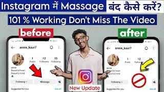 Instagram Message Option Off Kaise kare  How To Turn Off Direct Messages On Instagram  Insta Msg