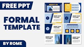 Tutorial on How to Create a Formal PPT Template  FREE Template by Rome