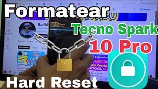 Como Formatear TECNO SPARK 10 PRO  Hard Reset Tecno spark k17  frp bypass tecno spark lock