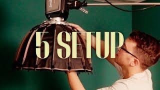 5 SETUP con UNA LUCE per FOTO e VIDEO