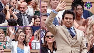 Tendulkar Guardiola Olympians and sporting stars welcomed into royal box  Wimbledon 2024