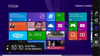 Mudar a cor da tela inicial do windows 8.1