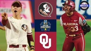 #3 Florida State vs #1 Oklahoma  WCWS Finals Game 1  2023 College Softball Highlights