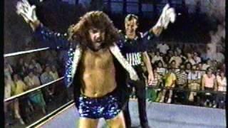 Gorgeous Jimmy Garvin - entrance and finisher