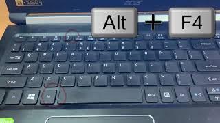 How To Turn off Acer Laptop using keyboard