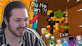 Minecraftta BİRBİRİMİZİN YAPILARINI TROLLÜYORUZ wEkip