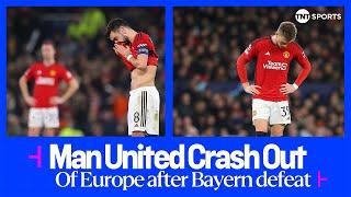 FULL-TIME SCENES as Manchester United crash out of Europe with Bayern Munich defeat  #UCL