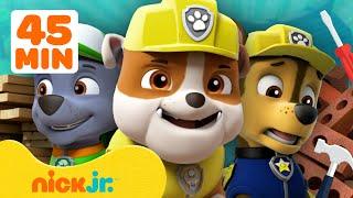 PAW Patrol  Rubbles BESTE Momente am Bau bei PAW Patrol  45-Minuten-Zusammenstellung  Nick Jr.