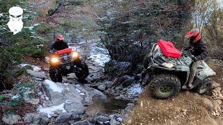 Idaho Backcountry - Winter ATV ride to an old ghost town