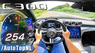 NEW Mercedes-Benz C Class C300  TOP SPEED on AUTOBAHN by AutoTopNL