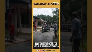 Bapak-bapak warga setempat dikira mau serobot cor coran jalan gak taunya