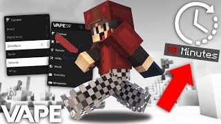 30 MINUTES OF CHEATING ON HYPIXEL *WITH MAIN ACCOUNT*  VAPE V4 Hypixel Bedwars Blatant