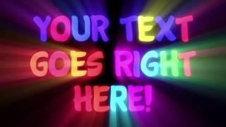 Party Text - Customisable animated video loop