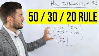 How To Manage Your Money 503020 Rule