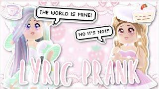 HATSUNE MIKU - World Is Mine LYRIC PRANK  Roblox Royale High