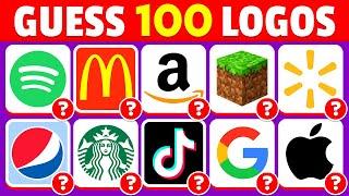 Guess the Logo in 3 Seconds  100 Famous Logos  Logo Quiz 2023