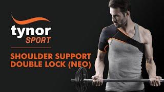 SHOULDER SUPPORT DOUBLE LOCK NEO 4 04 to support shoulder during upward throwing movements.