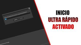 Como tener el INICIO ULTRA RÁPIDO de WINDOWS en cualquier computadora o laptop 