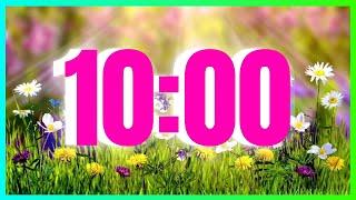 10 Minute Timer Spring  Flowers - Classroom - Music 