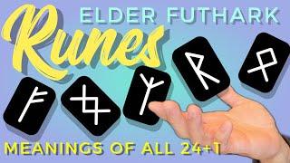 ELDER FUTHARK RUNES MEANINGS OF ALL 24+1