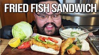 Crispy Fried Cod Sandwich  Perfect Lent Recipe