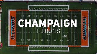 Champaign IL - University of Illinois  4K drone footage