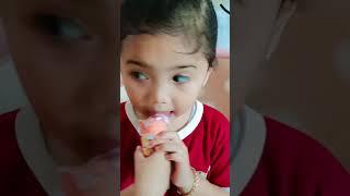 LUCU KAKA RALINE MAKAN ES KRIM BELEPOTAN SAMA DEDE UMA ISYA #shorts  #mainananak