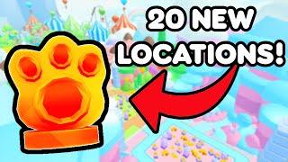 ALL 20 NEW SHINY RELIC LOCATIONS IN PET SIMULATOR 99  ROBLOX