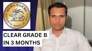 RBI grade B 2024  3 month study plan by topper  Clear RBI grade b exam in first attempt