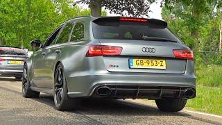 LOUD Modified Audi RS6 Avant C7s REVS Accelerations & More SOUNDS