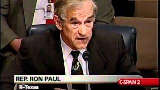Ron Paul questions Alan Greenspan at joint economic hearing 2004