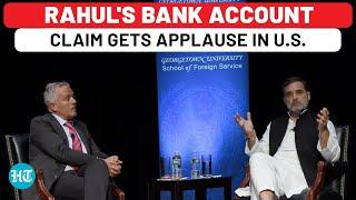 USA Rahul Gandhis Big Bank Account Revelation Gets Applause  Congress  PM Modi  BJP  Election