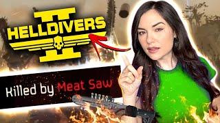 Sasha Handles The MEAT Saw in HELLDIVERS 2  Nonstop Gameplay  Sasha Grey Highlights
