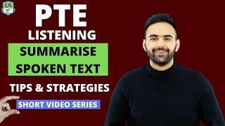 PTE Listening - Summarise Spoken Text  Short Video Series  Tips & Strategies  Language Academy