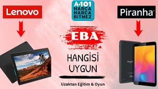 A101de Satılacak PIRANHA TABLET ve Önce Satılan LENOVO E10 TABLET İncelemesi  EBA için Hangisi