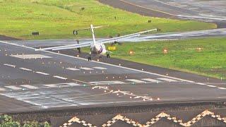 CRAZY LANDING SWIFTAIR ATR 72-212 at Madeira Airport 27.11.2020