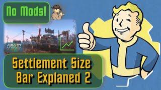 Fallout 4 Settlement Size Glitch Explained  PART 2 of  2 Reset the size bar with no mods