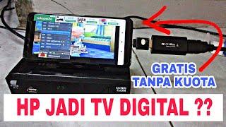 MENGHUBUNGKAN SETOP BOX KE LAYAR HP  NONTON SIARAN TV DIGITAL GRATIS LEWAT SMARTPHONE