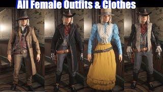 RDR2 - Female Outfits & Clothes - Red Dead Redemption 2 Online PS4 Pro