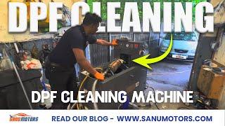 Our DPF cleaning process with the DPF Cleaning machine