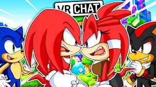 Sonic Shadow and Knuckles Meet FEMALE KNUCKLES VR Chat