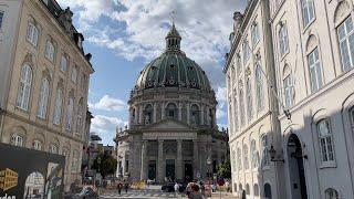 A visit of Amalienborg Palace and the Marble Church in Copenhagen  Trip to Denmark 2021