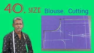 40.size  blouse  Cutting the  Pattern ️