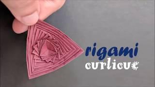 Origami Curlicue - How to make Origami Curlicue