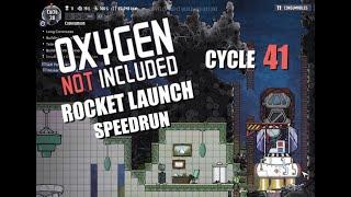 Oxygen Not Included Rocket launch Speedrun - QOL Mk3 in 41 cycles Rocket ready at 38th cycle